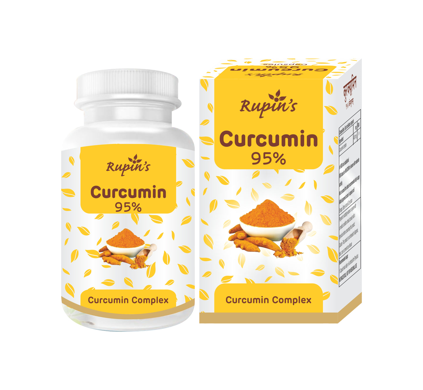 Rupin's Curcumin 95% Capsules (2 bottles x 12 Caps.)