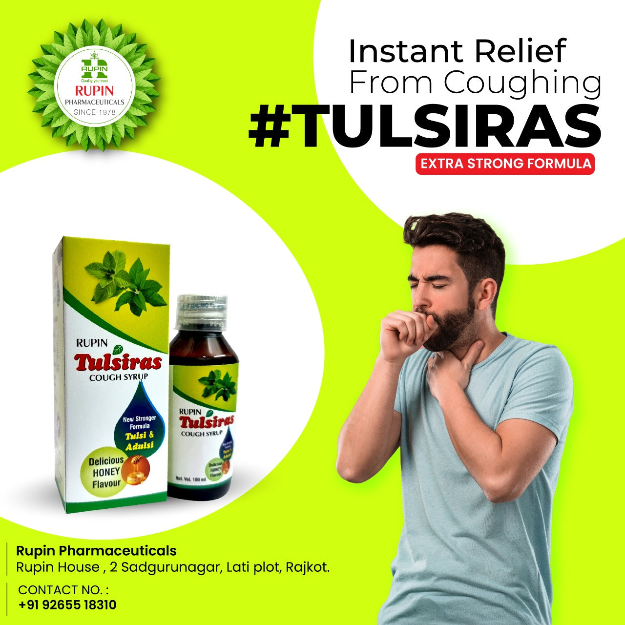 Tulsiras Cough & Cold Syrup 3x100ml